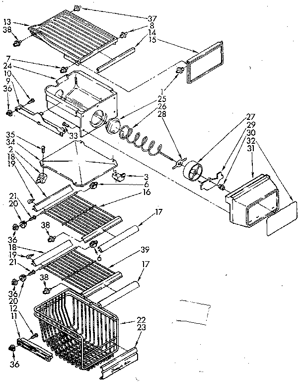 FREEZER INTERIOR PARTS