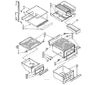 Kenmore 1068556870 refrigerator interior parts diagram