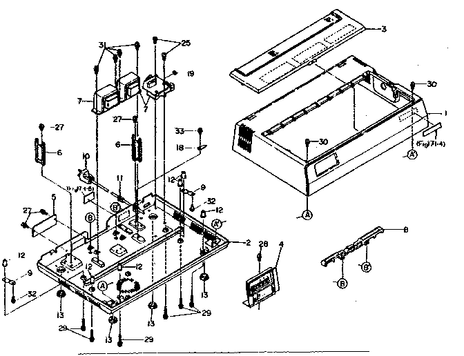 Cover unit (lm-62052-2) (for usa 117 v)