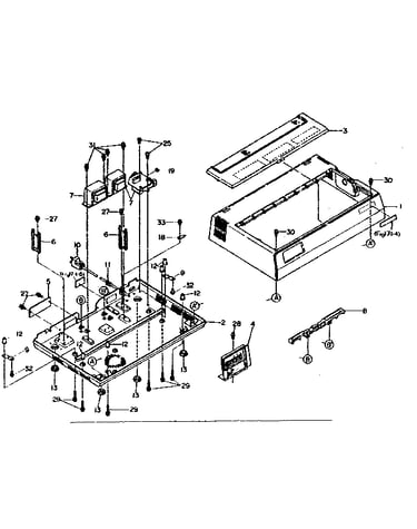 Cover unit (lm-62052-2) (for usa 117 v)