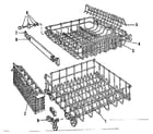 Kenmore 587701503 rack assembly diagram