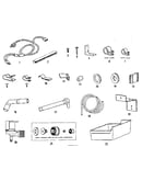 Ice maker installation parts