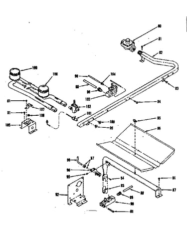 Oven and top burners