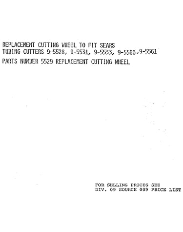 Replacement parts