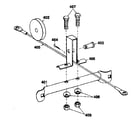 Lifestyler 156492-WALL UNIT leg brace (with pulley/cable assembly) diagram