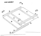 Sears 69668805 roof assembly diagram