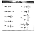Sears 69668805 fastener system diagram