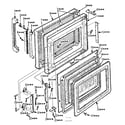 Kenmore 5648698510 door parts diagram
