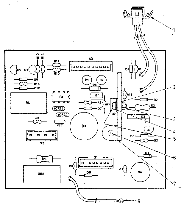 Power control circuit board (part no. 11692)