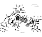 Kenmore 867815142 blower assembly diagram