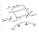DP 15-2500A-EXERCISE BENCH handlebar assembly & lat bar diagram