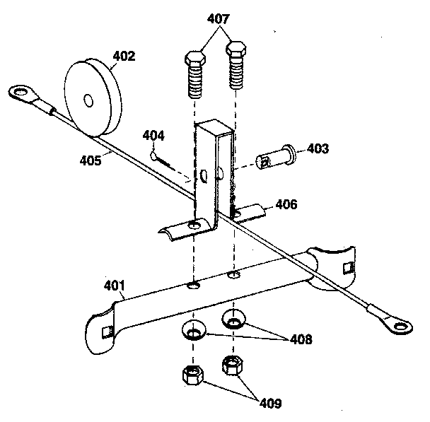 Leg brace (with pulley/cable assembly)