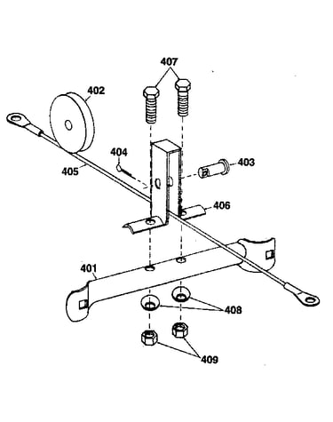 Leg brace (with pulley/cable assembly)