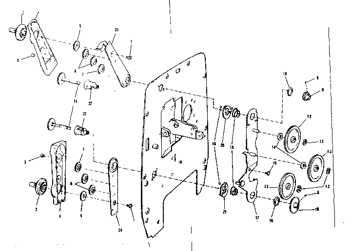Reel arms and gears