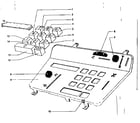 Sears 60358410 keytops and keyboard cover diagram