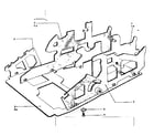 Sears 60358410 side frames and base plate diagram
