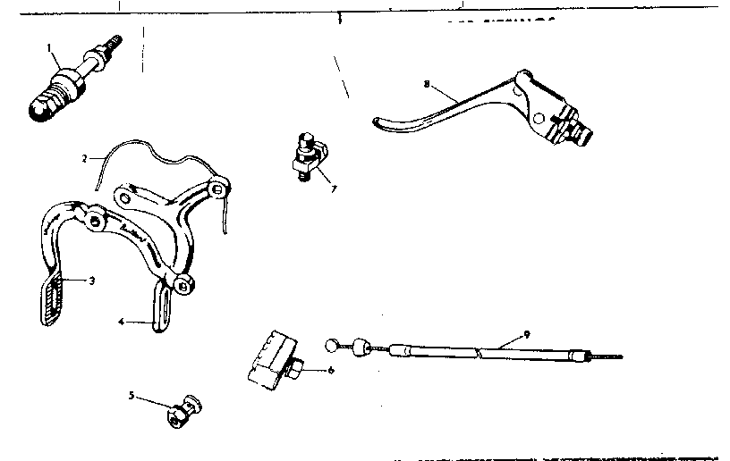 Arai front caliper brake