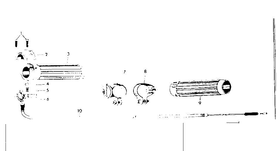 Shimano 3-speed twist grip assembly - part no. 12879