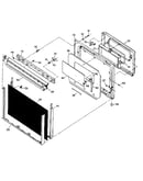Lower oven door