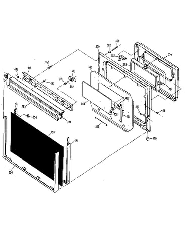 Lower oven door