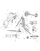 Countershaft, bed and lead screw parts