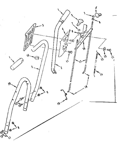 Upper handle assembly