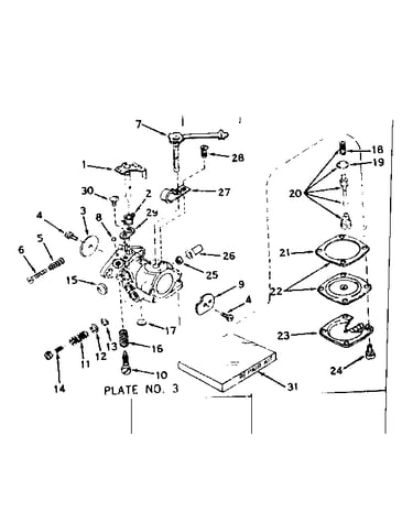 Carburetor no. 631384