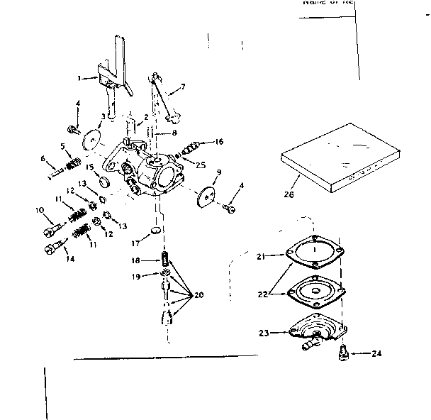 Carburetor no. 631534