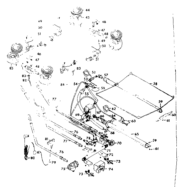 Burner and controls assembly