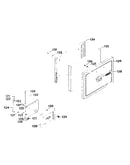 Compartment and oven door assembly