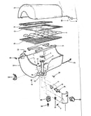 Grill and burner section
