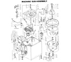Kenmore 1106005761 machine sub-assembly diagram