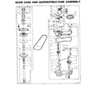 Kenmore 1106005761 gearcase/transmission diagram