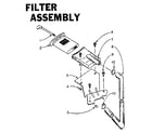 Kenmore 1106005711 filter assembly diagram