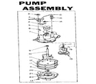 Kenmore 1106005761 pump assembly diagram