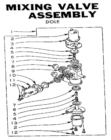 Mixing valve asem.