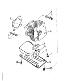Cylinder and muffler
