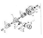 Craftsman CS-302 crankshaft, piston and clutch diagram