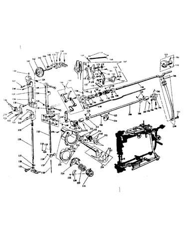 Presser bar and shuttle assembly