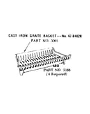 Cast iron grate basket--no. 42-84028