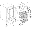 Kenmore 575628020 freezer cabinet diagram