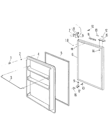 Freezer door