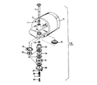 Craftsman 13967100 motor drive assembly-model no. 139.67100 diagram