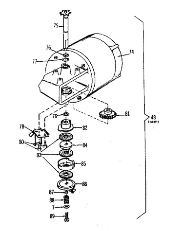 Motor drive assembly-model no. 139.67100