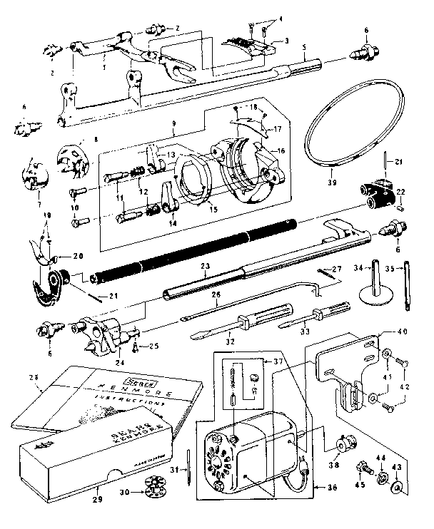 Attachment /shuttle and motor parts