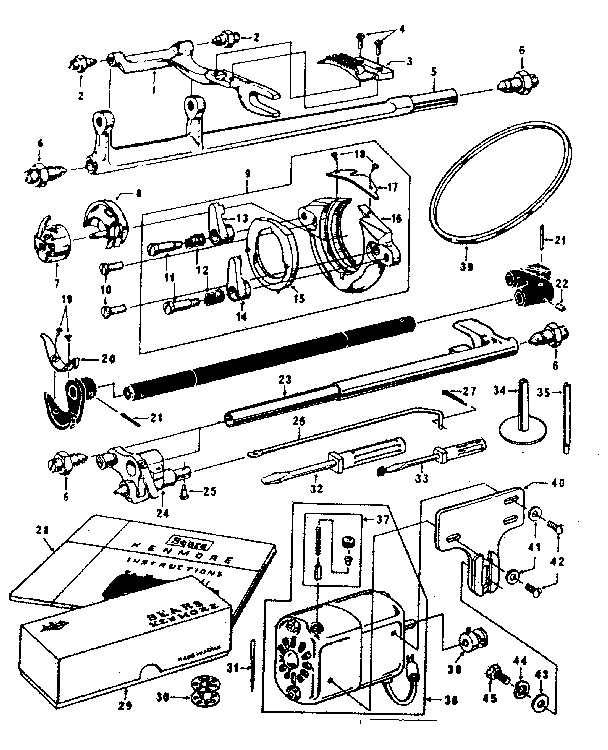 Attachment / shuttle and motor parts
