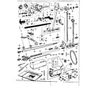 Kenmore 148420 attachment/ shuttle and motor parts diagram