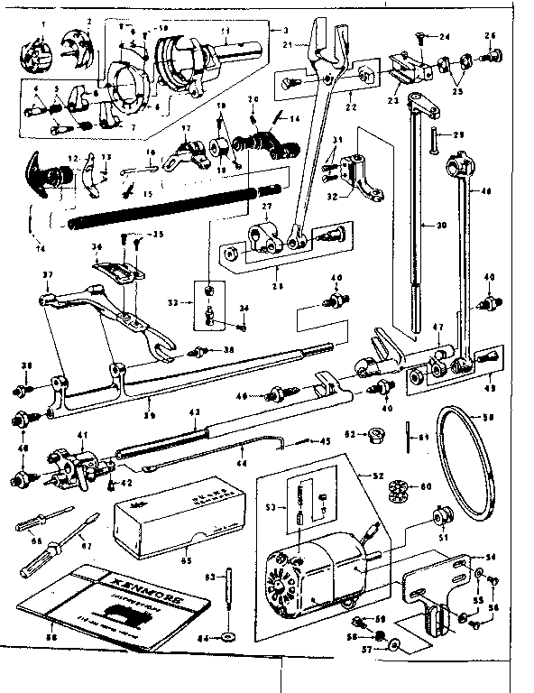 ATTACHMENT/ SHUTTLE AND MOTOR PARTS