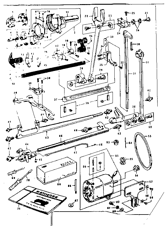 Attachment / shuttle and motor parts
