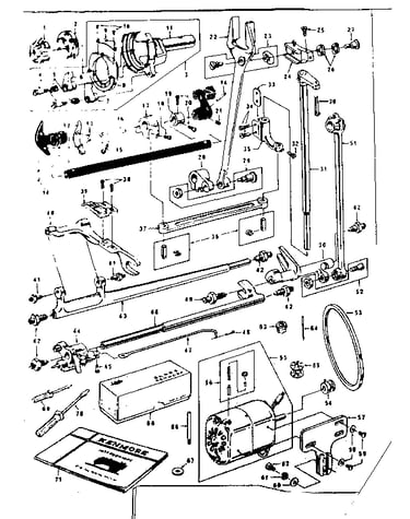 Attachment / shuttle and motor parts